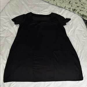 Amazon Black Mini Dress with Front Pockets